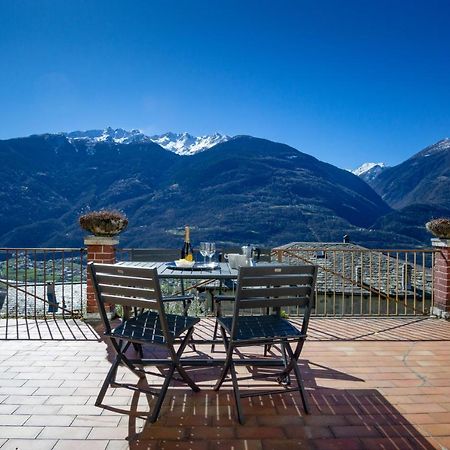 Panoramic Apartment Italian Alps Valtellina Near Sondrio, Tirano Poggiridenti Exteriér fotografie