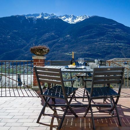 Panoramic Apartment Italian Alps Valtellina Near Sondrio, Tirano Poggiridenti Exteriér fotografie