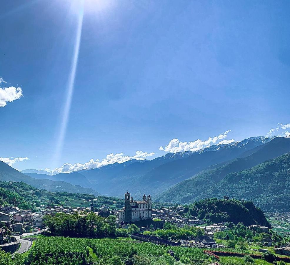 Panoramic Apartment Italian Alps Valtellina Near Sondrio, Tirano Poggiridenti Exteriér fotografie