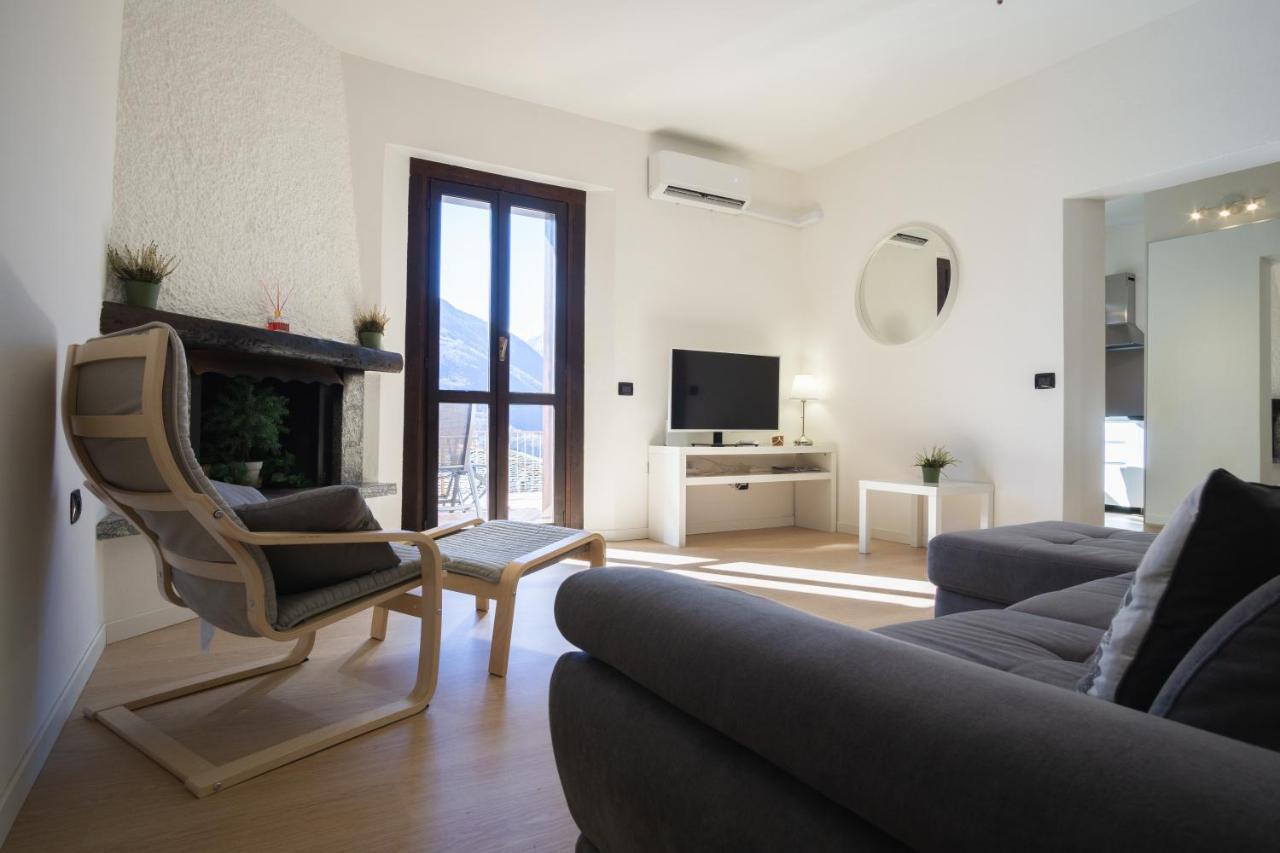Panoramic Apartment Italian Alps Valtellina Near Sondrio, Tirano Poggiridenti Exteriér fotografie